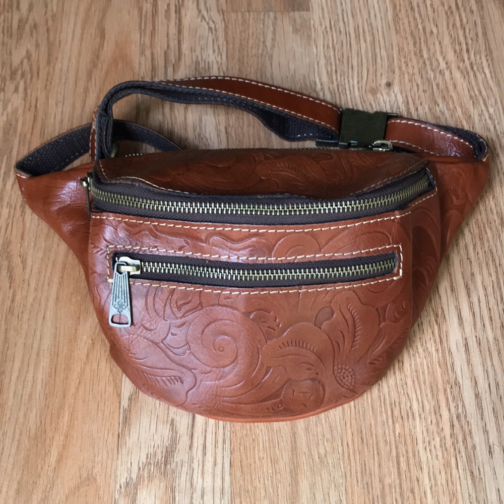 Patricia Nash floral tooled leather casual western fanny pack